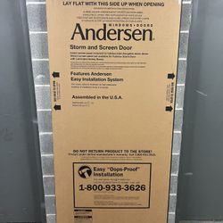 Andersen 3000 Series 36×80 Almond Right Hand Storm Door