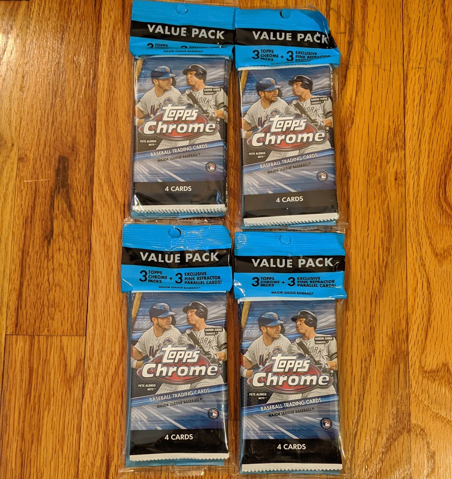 2020 Baseball Topps Chrome Cellos x4 Sports Cards