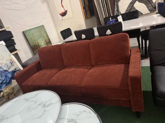 Brand new red rust sofa