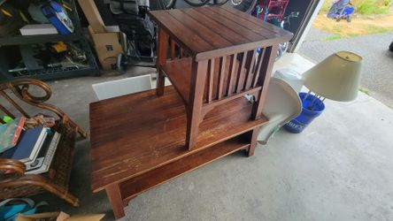 Solid, Heavy Coffee and End Table