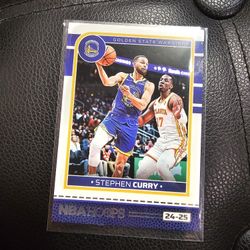 STEPHEN CURRY WARRIORS NBA HOOPS PANINI SPORTS CARD!