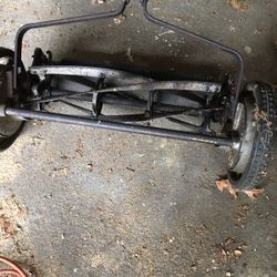 Push mower from the fifties