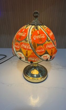 Coca-Cola Tiffany Style Desk Lamp  [Vintage]