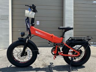 Brand New HEYBIKE Mars 3.0 Full Suspension Torque Sensor Folding Electric Bike In Orange