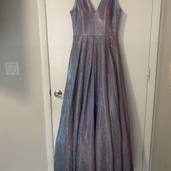 Size 11 Purple Sparkle Prom Dress