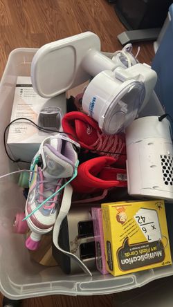 Shave ice machine, roller skates, pet heater, etc