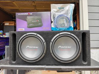 12" subs ported box 2000 watt amp and wiring kit