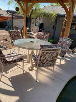 Heavy duty patio set for 6