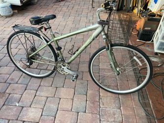 Giant Hybrid City Bike with Basket and Rack