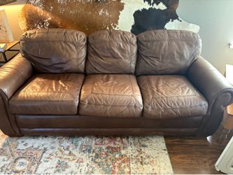 Leather lazy boy sofa