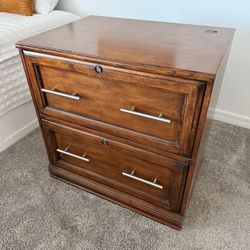 Solid Wood File Cabinet 