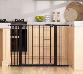 Keny 26-43" No Bottom Bar Baby Gate for Babies, Elders and Pets, retails for $69