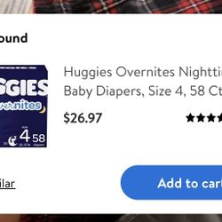 Huggies Overnight Size 4 