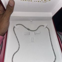 Natural Diamond Tennis Chain 