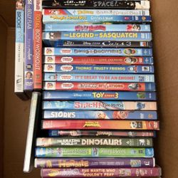 DVDs Mostly Kids DVDs Starting $5 Each Depending On Title