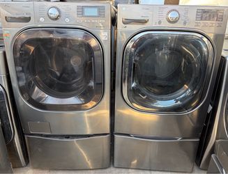 LG WASHER AND GAS DRYER