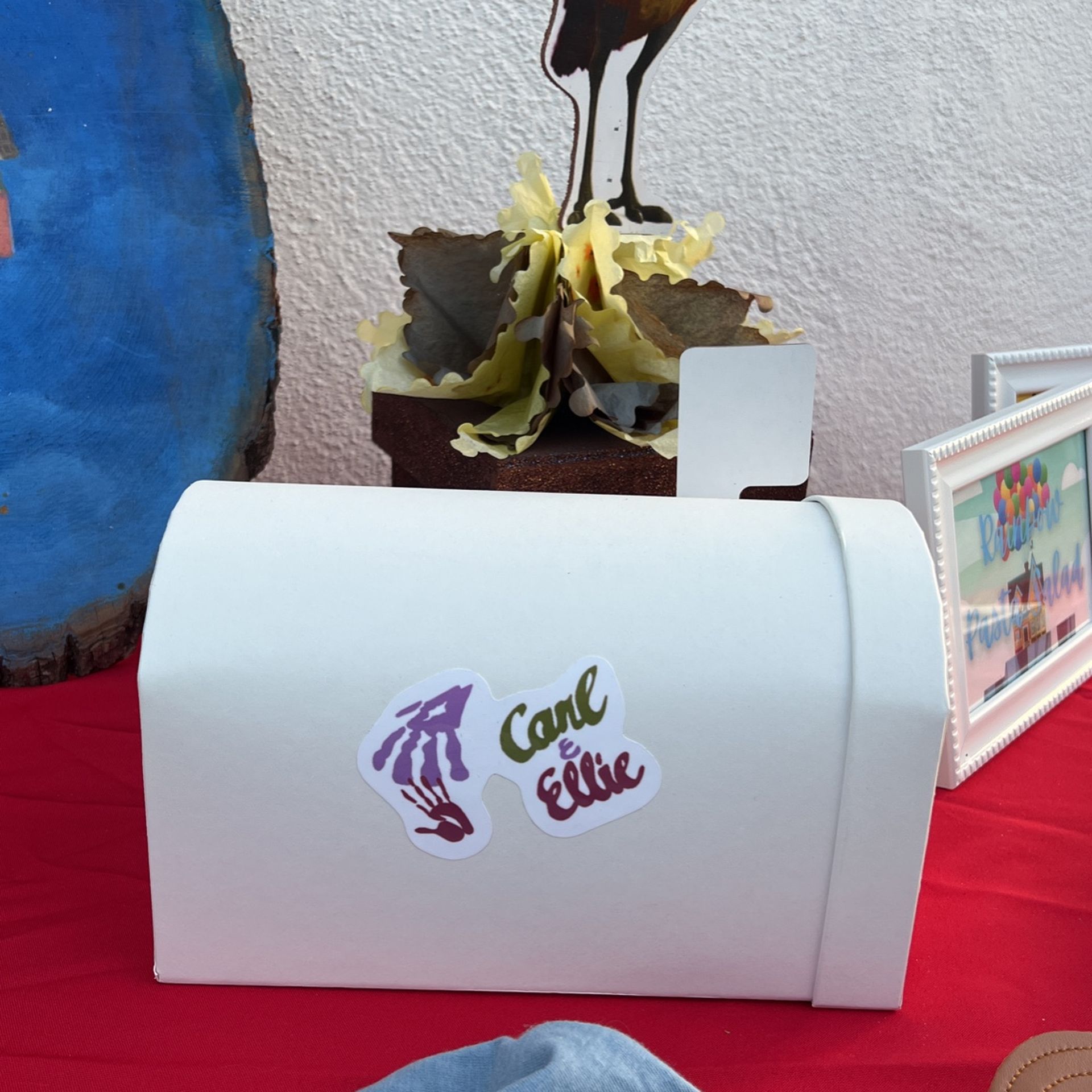 Carl & Ellie Mini Mailbox Party DECOR “UP” Disney Pixar