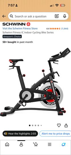 Schwinn Indoor bike ic3