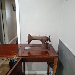 In Desk Sewing Machaine  Vintage