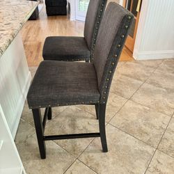 Grey Bar Stools 