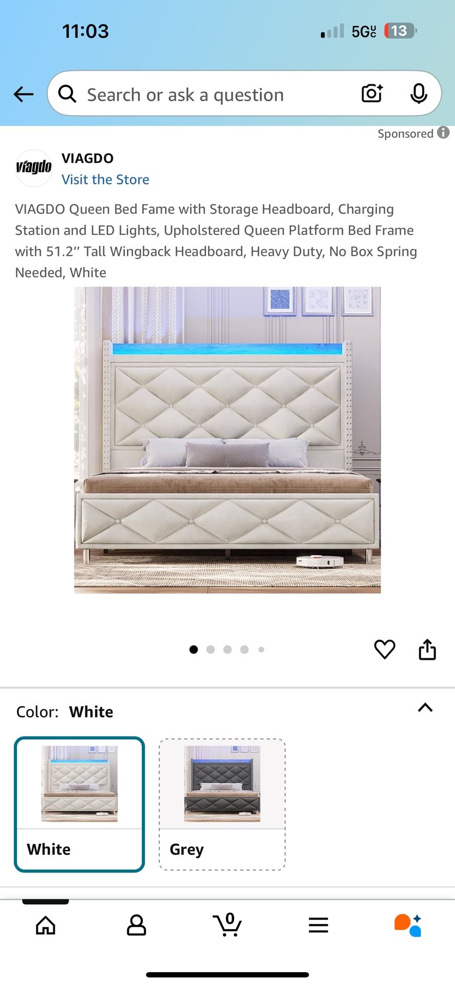 Moving Sales!! Queen Bed Frame In Perfect Condition