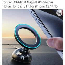 MagSafe Car Mount Stronger Magnetic Phone Holder for Car, All-Metal Magnet iPhone Car Holder