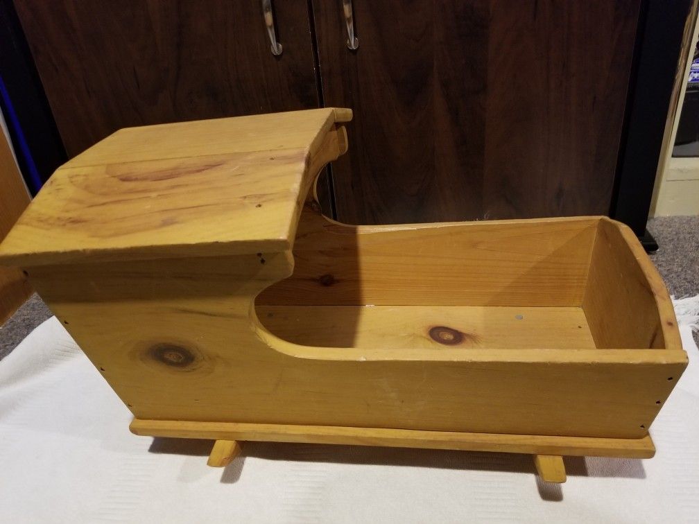 Doll Rocking Cradle(wood)