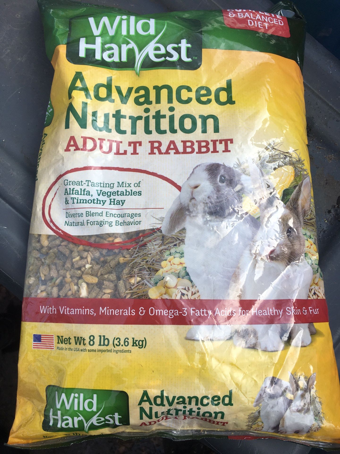 New Large Bag Of Rabbit Food Only $15