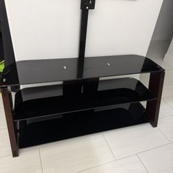 Tv Stand  Black Templado Glass