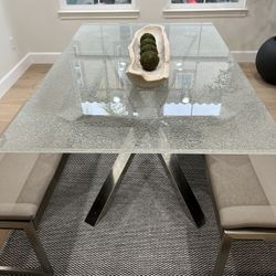 Glass Dining Table 