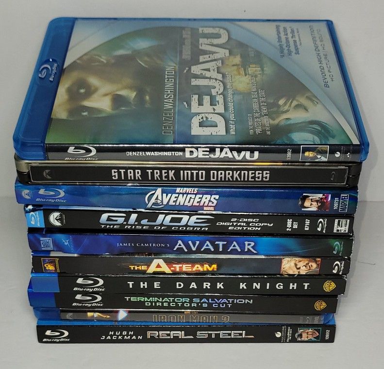 Action Movie Blu-ray Bundle Clean Cases And Discs