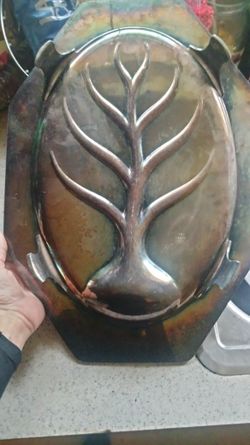 Vintage Wallace Silver Footed Oval Plate 