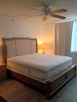 King bed and mattress