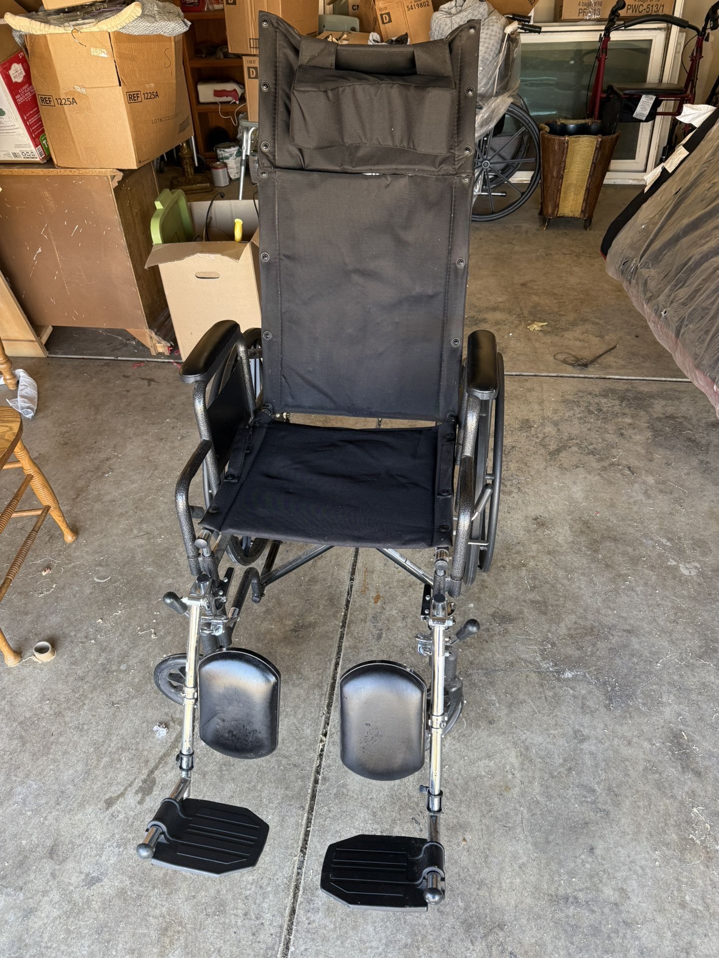 Reclining Wheelchair with Leg Rests – Great Condition