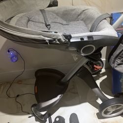 GUC Stokke Stroller With accessories And NWT Stokke Diaper Bag 