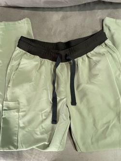 Women’s Olive Green Scrub Pants with Drawstring