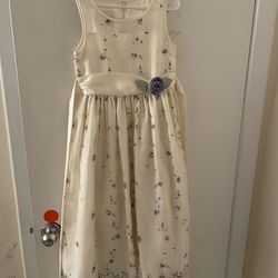 Cinderella Floral Off-White Formal Dress Size 8