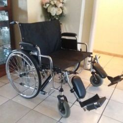 DRIVE OVERSIZED WHEELCHAIR 30" WIDTH ELEVATED LEGREST CAPACITY 700 LBS HEAVY DUTY