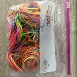 Bag Of Colorful Rubber bands 