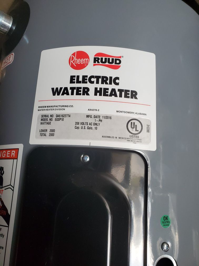 Electric wather heater