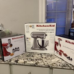 Mixer, Grinder And Slicer/shredder Bundle 
