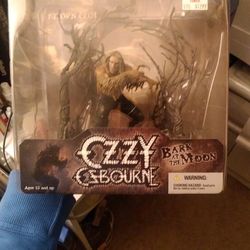 McFarland Toys Action Figure Of Ozzy Osbourne 's Classic Bark Of The Moon Album Cover. Package Is New And Never Open.