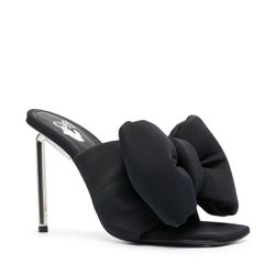 Off-White Bow-detail Allen Mules In Black Size 37