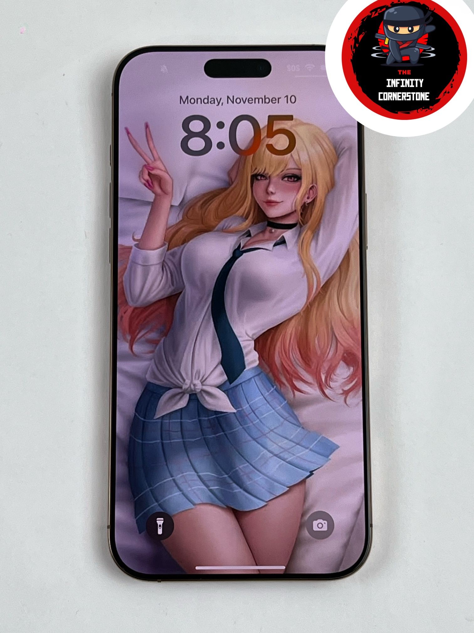 iPhone 16 Pro Max 256GB (Unlocked) Gold A3084 Back Cracked