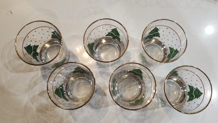 Six Christmas Glasses