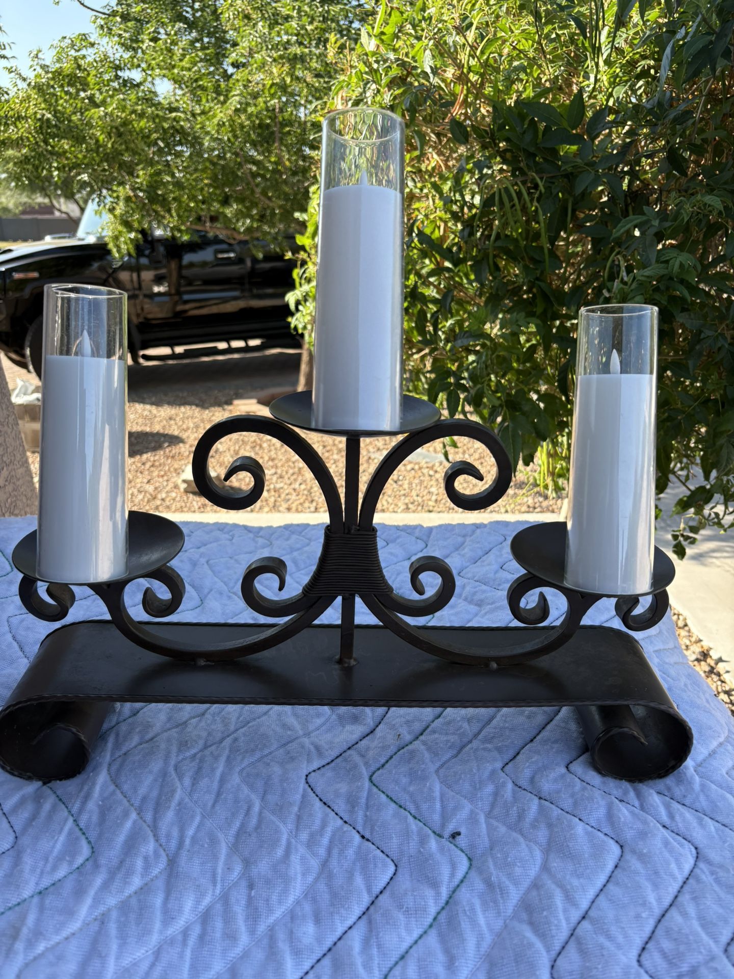 Iron Candle Holder