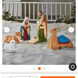 6-Piece Nativity Scene Holiday Yard Decoration