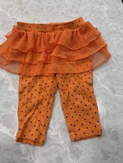 Baby Girl Halloween Style Leggings Size 6 Months