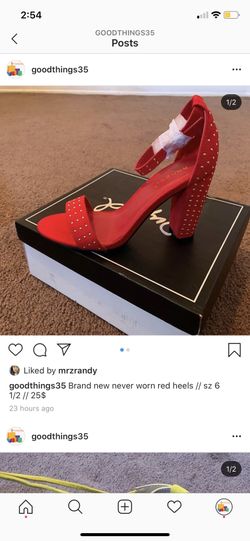 Brand new red heels
