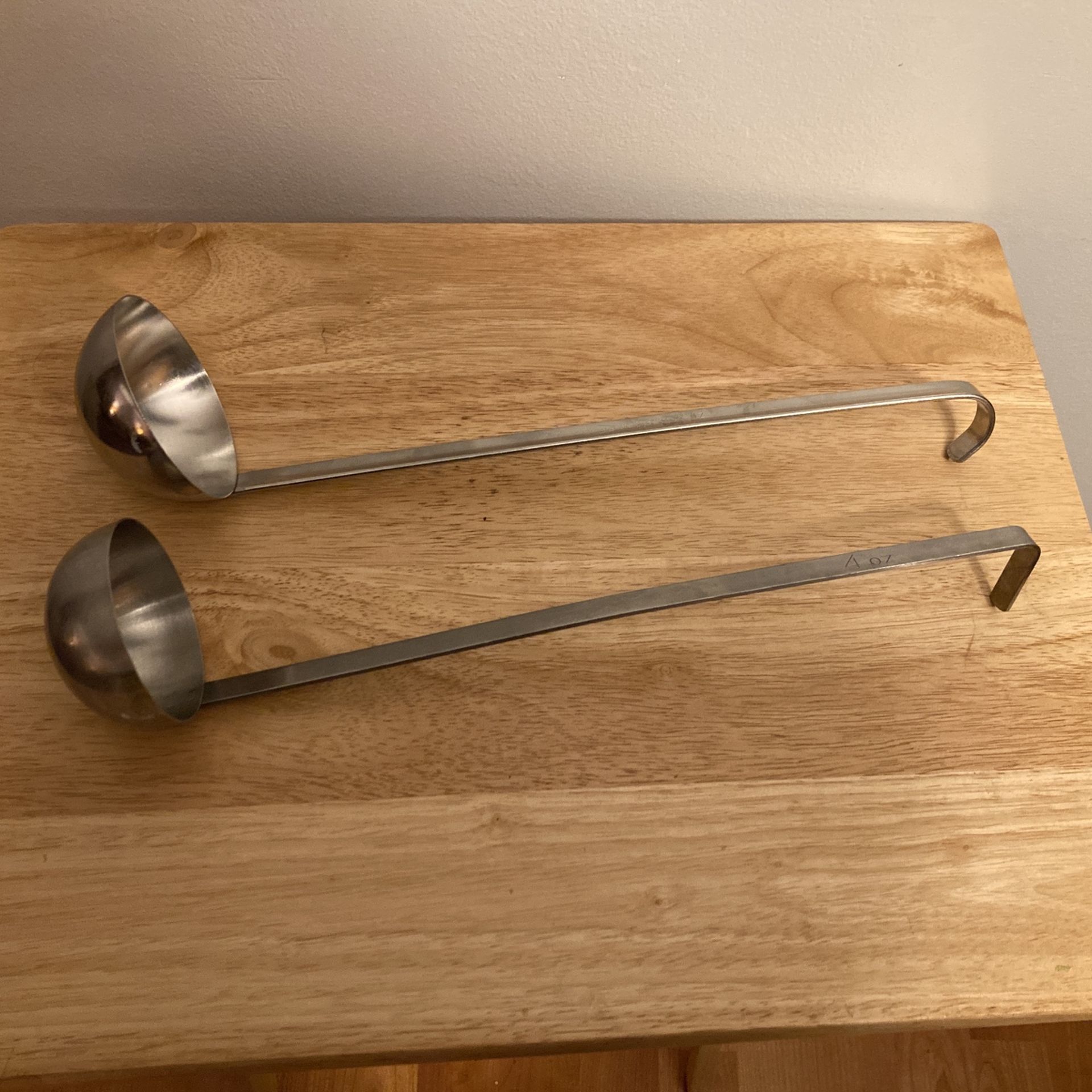 Stainless steel ladles